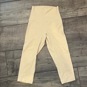 Lululemon Athletica Cream Capris